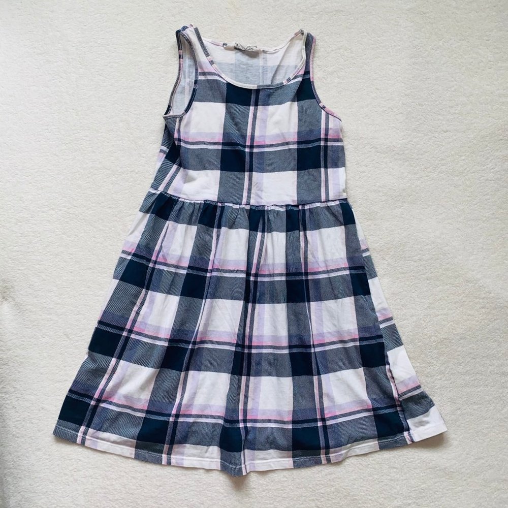 checkered H&M dress